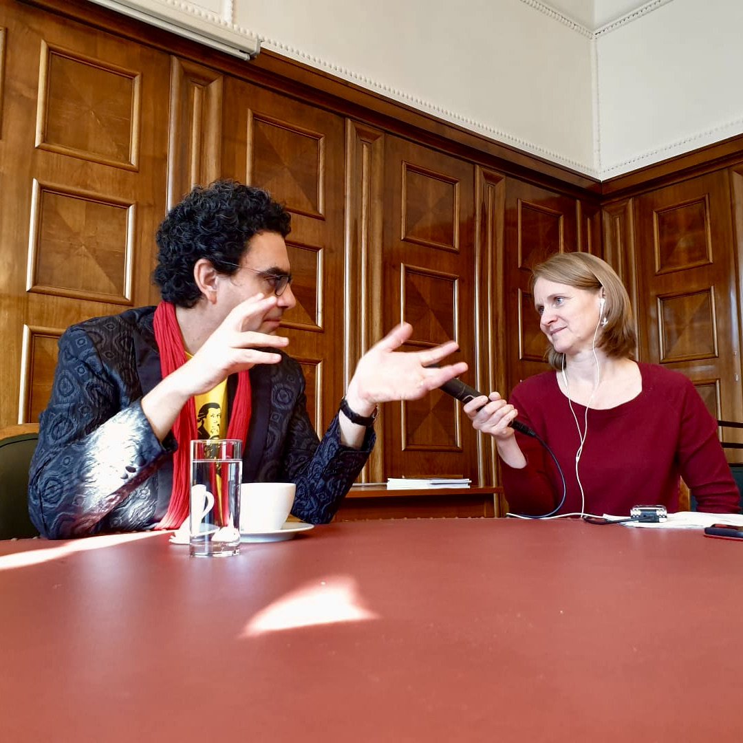 Margit Atzler mit Rolando Villazon